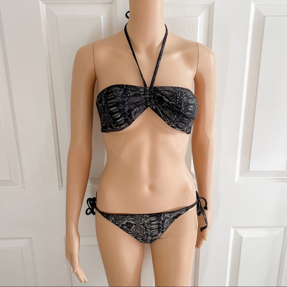 Old Navy Swim Y2k Old Navy Metallic Snakeskin Twopiece Bikini Poshmark